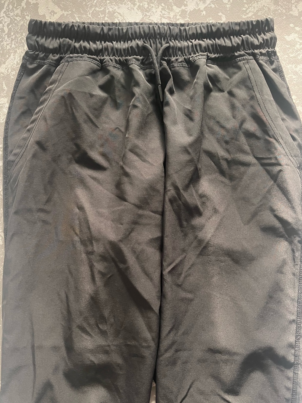 Women's Polo Club Black Joggers Track Pants - Lightweight Elastic Hem